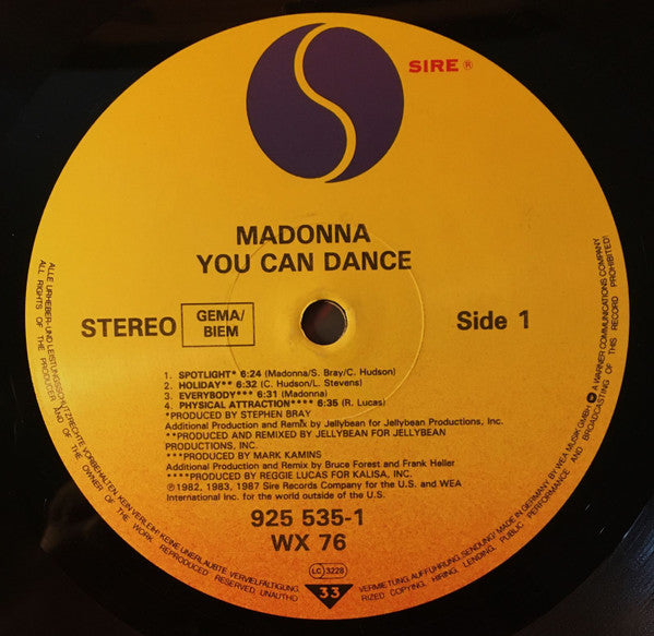 Madonna - You Can Dance - Used Vinyl Record image 3