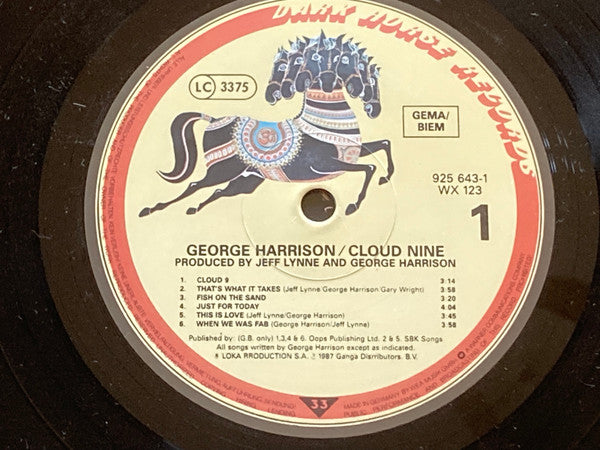 George Harrison - Cloud Nine - Used Vinyl Record image 3