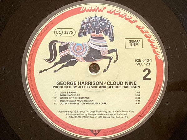 George Harrison - Cloud Nine - Used Vinyl Record image 4