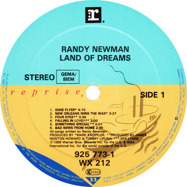 Randy Newman - Land Of Dreams - Used Vinyl Record image 3
