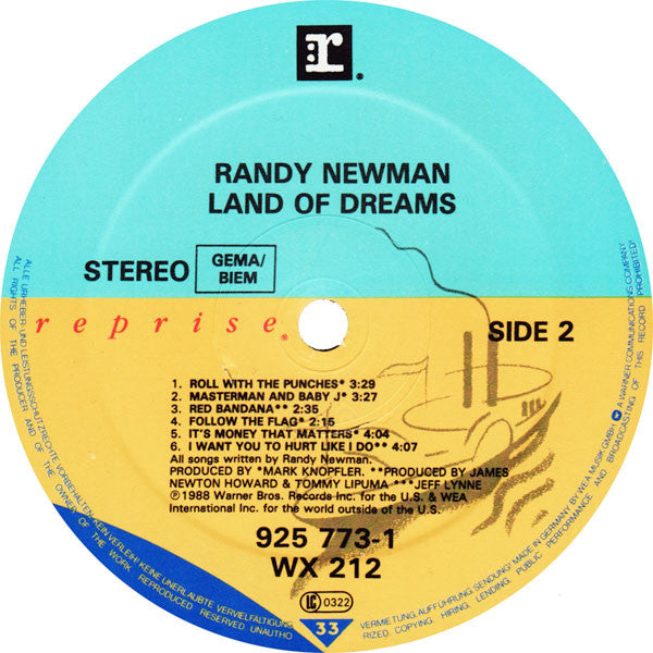Randy Newman - Land Of Dreams - Used Vinyl Record image 4