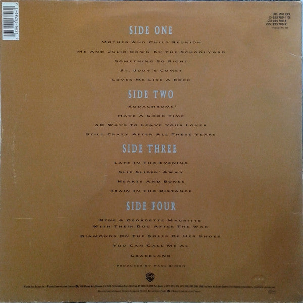 Paul Simon - Negotiations And Love Songs (1971-1986) - Used Vinyl Rec image 2