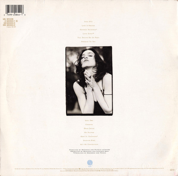 Madonna - Like A Prayer - Used Vinyl Record image 2
