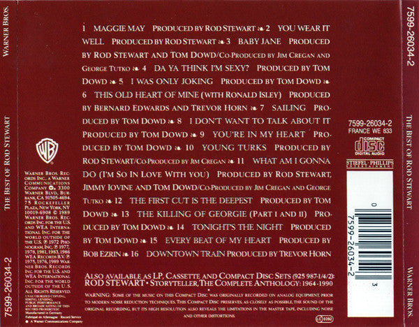 Rod Stewart - Best Of - CD image 2