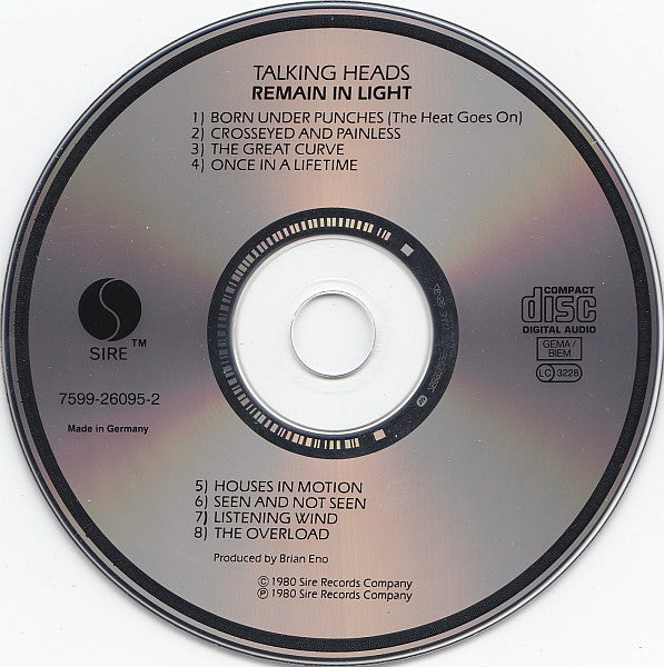 Talking Heads - Remain In Light - CD image 3