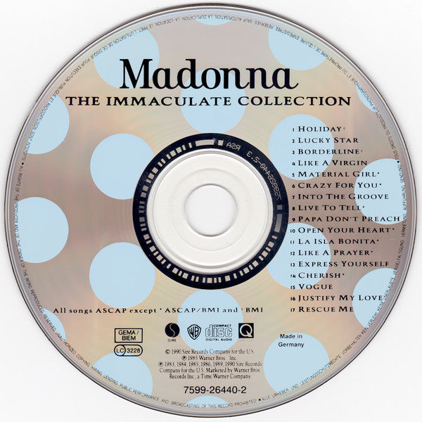 Madonna - Immaculate Collection - Used CD image 3