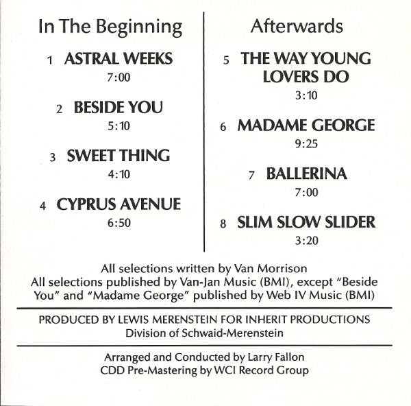 Van Morrison - Astral Weeks - Used CD image 5