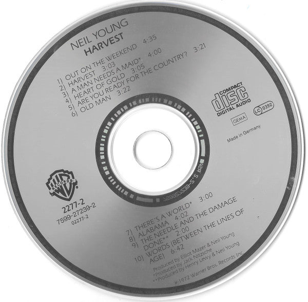 Neil Young - Harvest - Used CD image 8