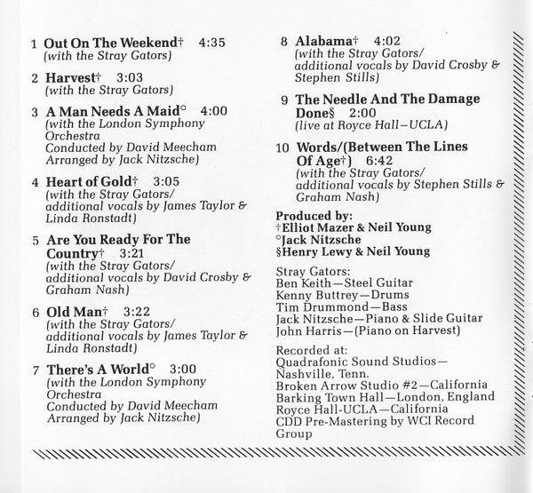 Neil Young - Harvest - Used CD image 9