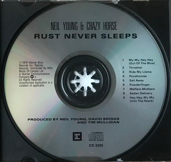 NEIL & CRAZY HORSE Y - Rust Never Sleeps - CD image 4