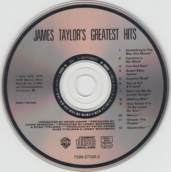 James Taylor - Greatest Hits - CD image 6