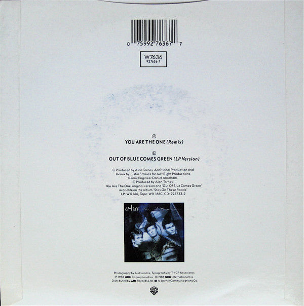 a-ha - You Are The One (Remix) - Used Vinyl Record 7" image 6