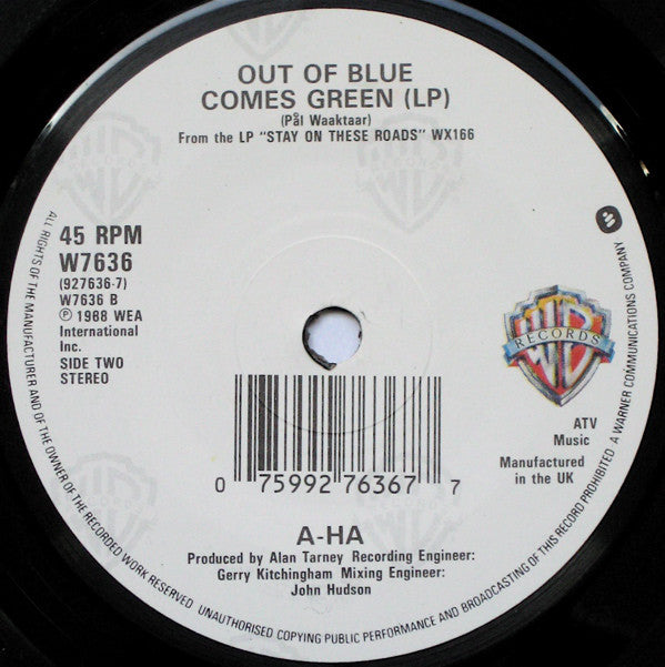 a-ha - You Are The One (Remix) - Used Vinyl Record 7" image 8
