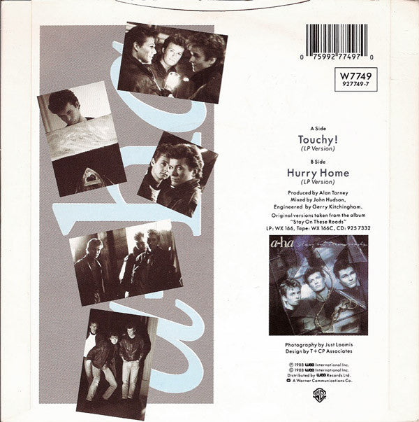 a-ha - Touchy! - Used Vinyl Record 7" image 2