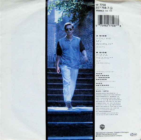 Nick Heyward - You're My World - Used Vinyl Record 7" image 2