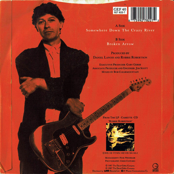 Robbie Robertson - Somewhere Down The Crazy River - Used Vinyl Record image 6