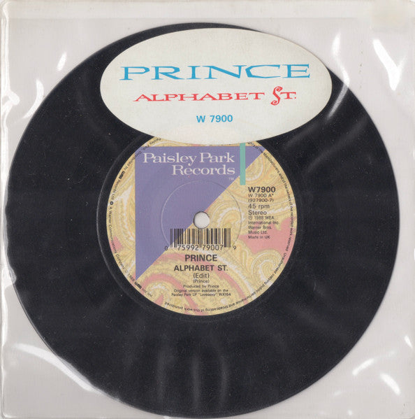 Prince - Alphabet St. - Used Vinyl Record 7" image 1