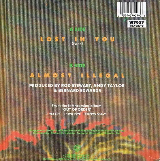 Rod Stewart - Lost In You - Used Vinyl Record 7" image 6