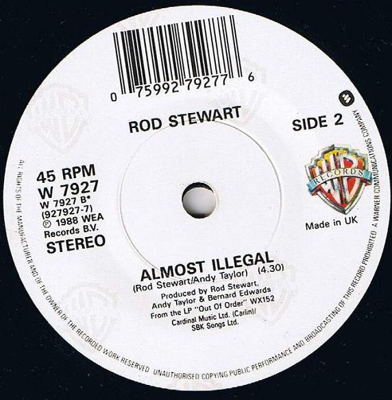 Rod Stewart - Lost In You - Used Vinyl Record 7" image 8