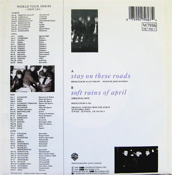 a-ha - Stay On These Roads - Used Vinyl Record 7" image 2