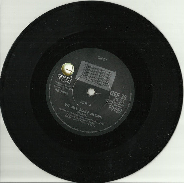 Cher - We All Sleep Alone (Remix) - Used Vinyl Record 7" image 3