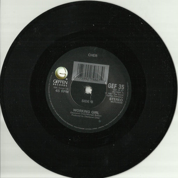 Cher - We All Sleep Alone (Remix) - Used Vinyl Record 7" image 4