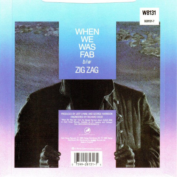 George Harrison - When We Was Fab - Used Vinyl Record 7" image 2