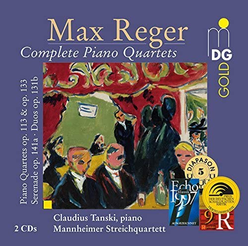 TANSKI CLAUDIUS/MANN - REGERCOMPLETE PIANO QUARTETS - CD image 1