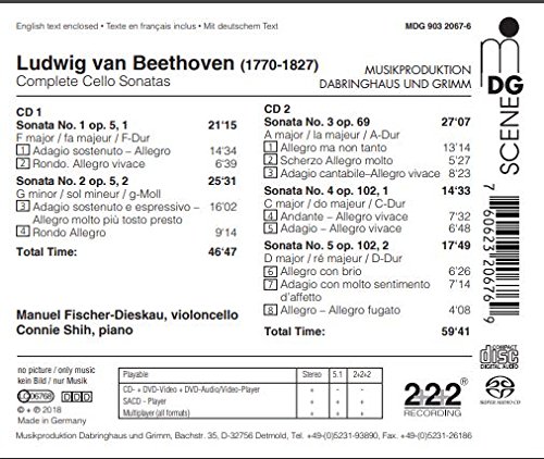 Manuel Fischer-Diesk - Beethoven: Complete Sonatas for Violoncello and P image 2