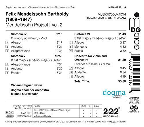 String Symphonies 4-6 / Violin Conc. In D Minor - CD image 2