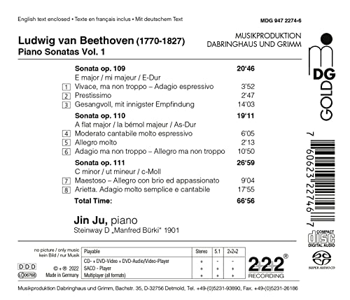 JIN JU - BEETHOVEN COMPLETE SONATAS VO - CD image 2