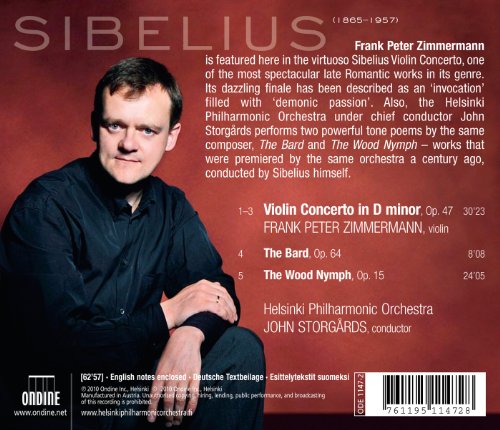 ZIMMERMANN:HELSINKI - SIBELIUS:VIOLIN CONCERTO - CD image 2