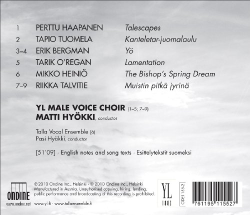 YL MALE VOICE CHOIR: - TALESCAPES - CD image 2