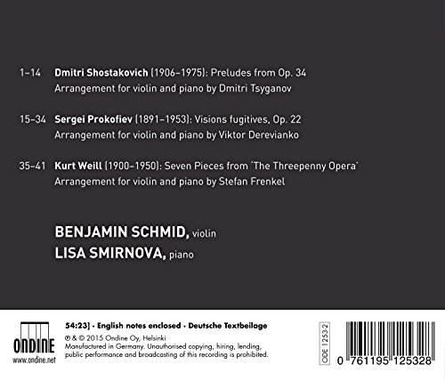 Dmitri Shostakovich - Shostakovich: Preludes/Prokofiev: Visions Fugitive image 2