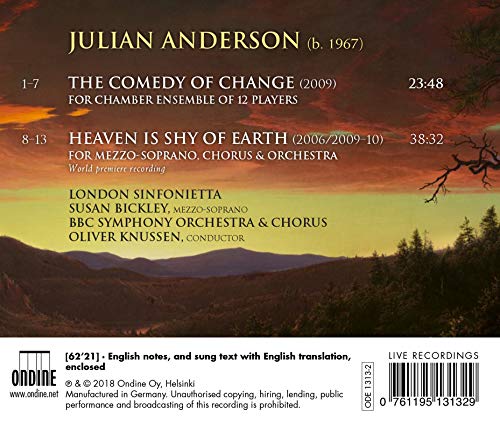 Julian Anderson - Comedy Of Change / Heaven Is Shy Of Earth - CD image 2