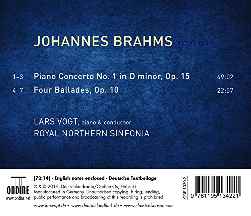 Johannes Brahms - Brahms: Piano Concerto No. 1/Four Ballades - CD image 2