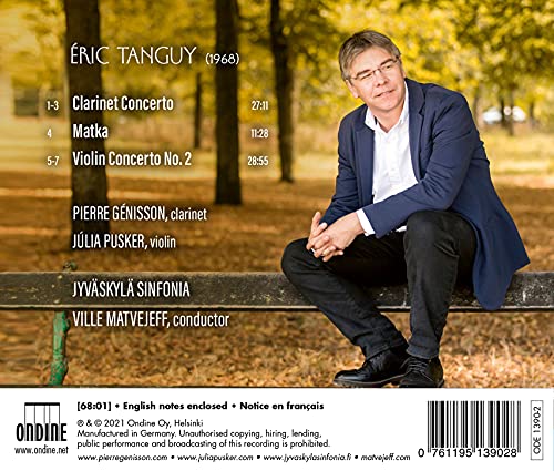 GENISSON/PUSKER/MATV - TANGUY:CLARINET CONCERTO - CD image 2