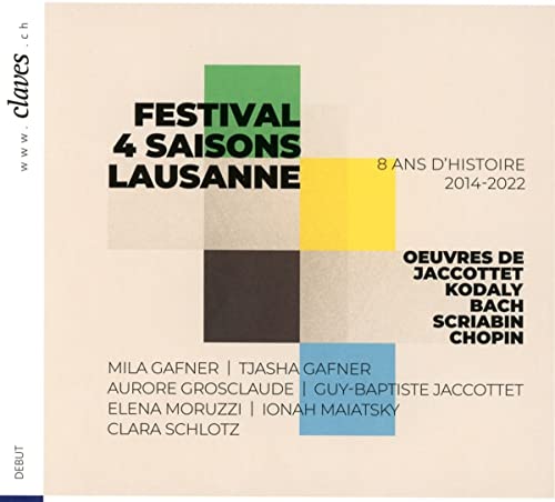 VARIOUS ARTISTS - FESTIVAL 4 SAISONS  LAUSANNE - - CD image 1