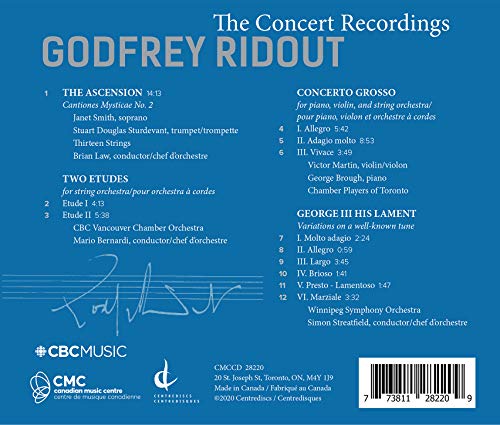 VARIOUS ARTISTS - Ridout: The Concert Recordings - CD image 2