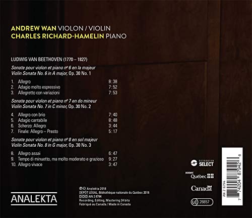 Ludwig van Beethoven - Beethoven: Violin Sonatas Nos. 6 7 & 8 - CD image 2