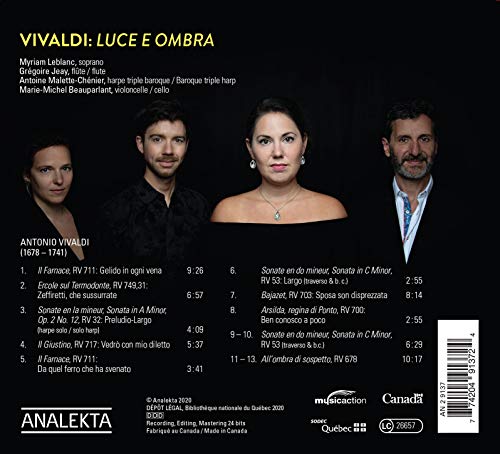 MYRIAM LEBLANC; ENSE - VIVALDI? LUCE E OMBRA - CD image 2