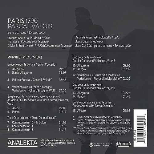 PASCAL VALOIS - PARIS 1790 THE MUSIC OF MONSI - CD image 2