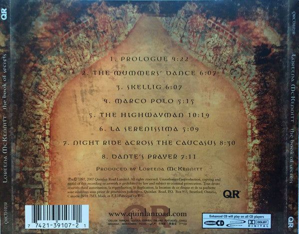 LOREENA MCKENNITT - BOOK OF SECRETS - CD image 2
