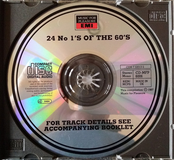 Various - 24 No 1's Of The 60's - Used CD image 2