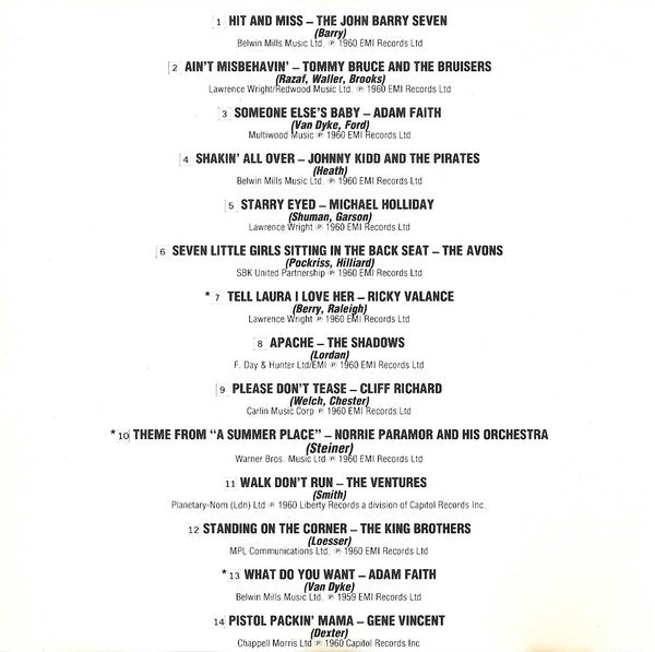 Various - Hits Of 1960 - Used CD image 9