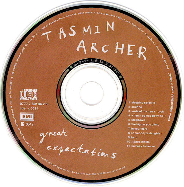 Tasmin Archer - Great Expectations - Used CD image 3