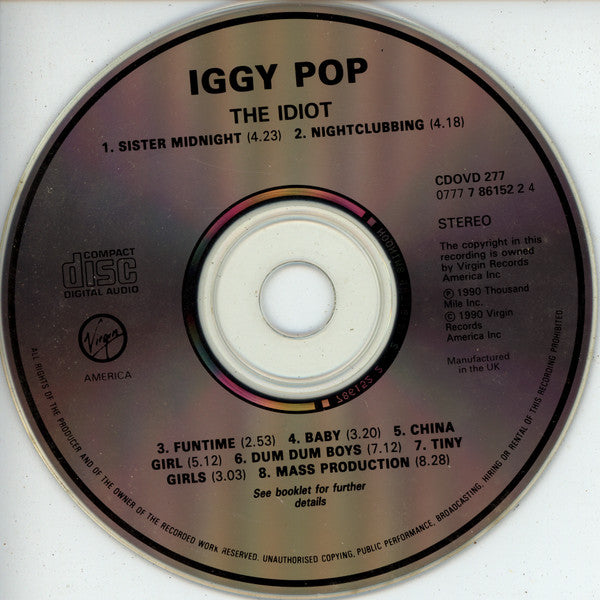 Iggy Pop - Idiot - CD image 3