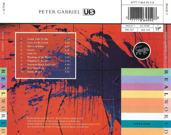 Peter Gabriel - Us - Used CD image 4