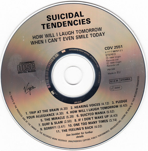 Suicidal Tendencies - How Will I Laugh Tomorrow When I Can't Even Smile image 1