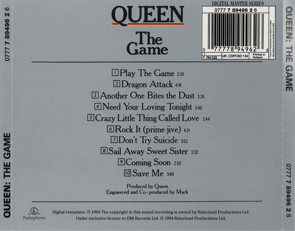 Queen - Game - Used CD image 2